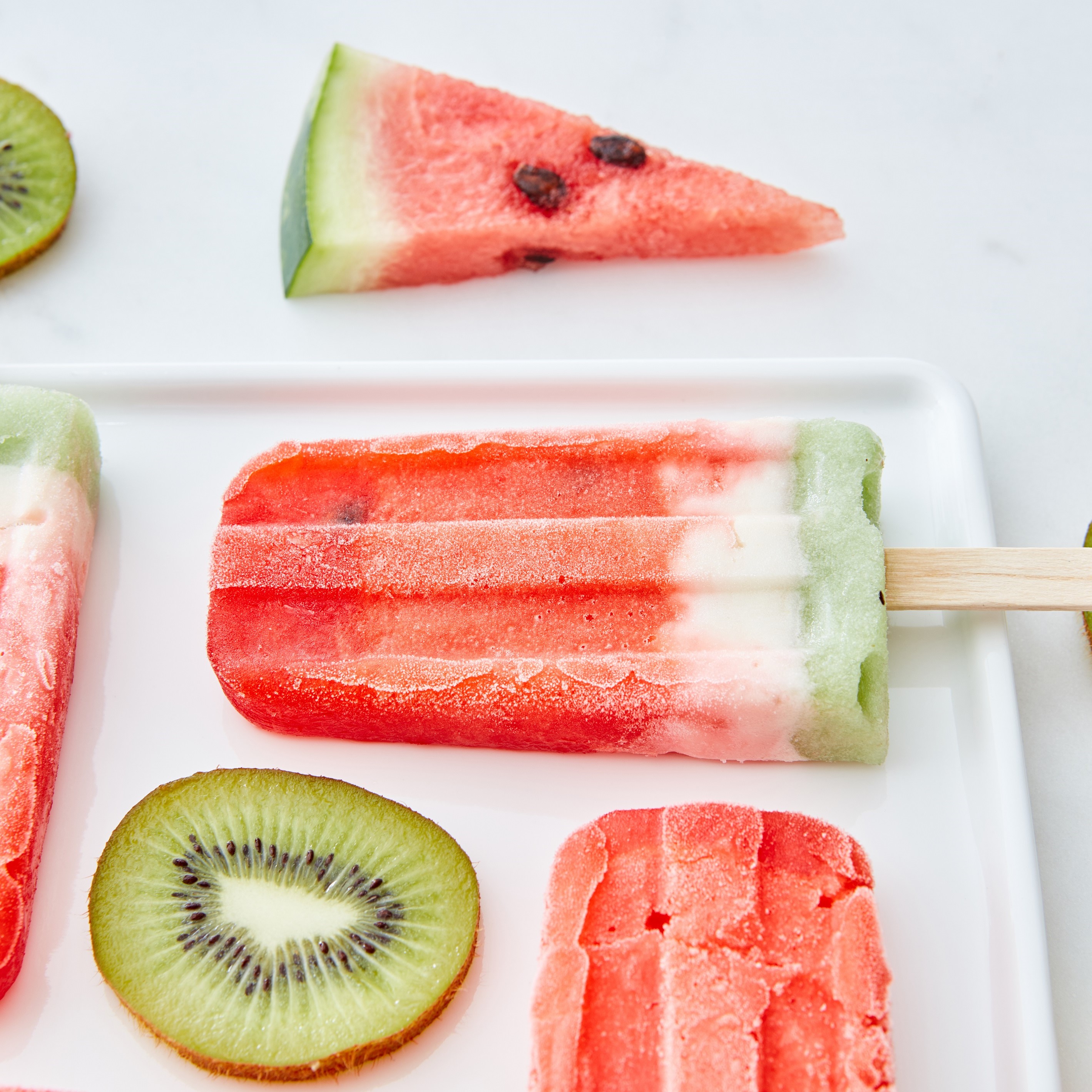 Oscar® kiwi and watermelon ice cream